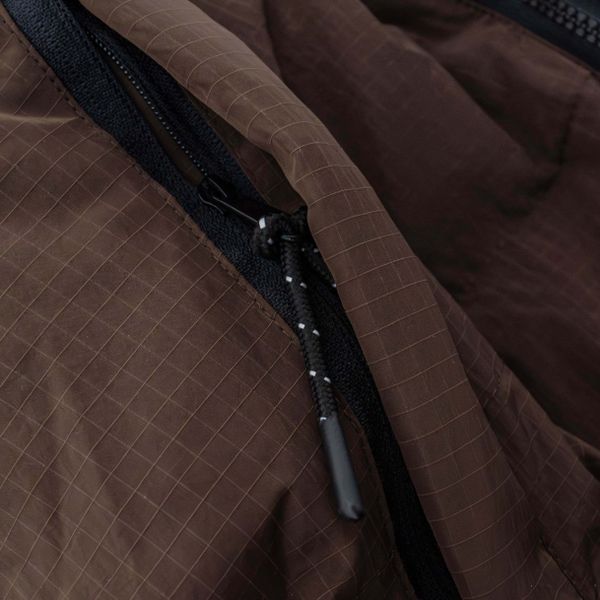 Пуховик Macro Hooded Puffer коричневый - фото 10