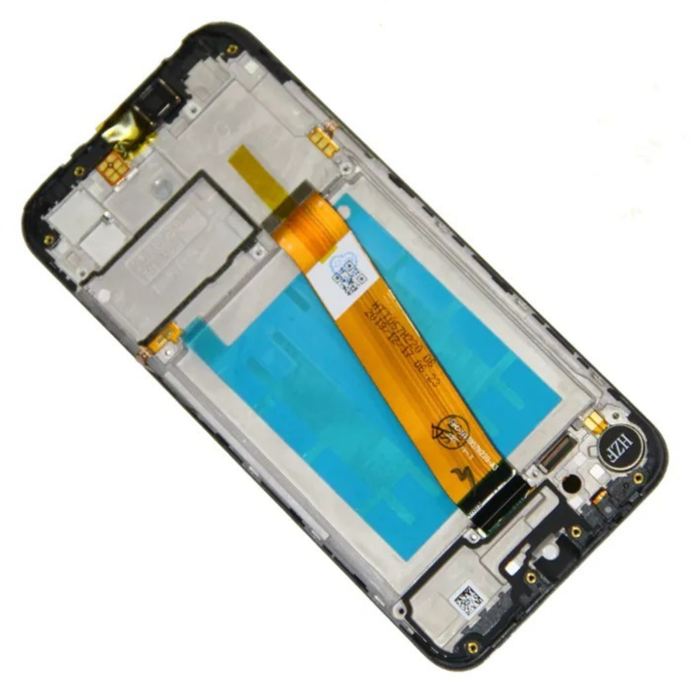 Дисплей для Samsung Galaxy A01/M01 (A015F/M015F) с тачскрином и рамкой Черный (Узкий коннектор) - OR