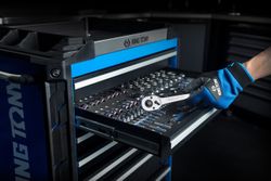 KING TONY (87SQ31-7B-BK) Тележка инструментальная, 7 выдвижных ящиков, "SQUAD"