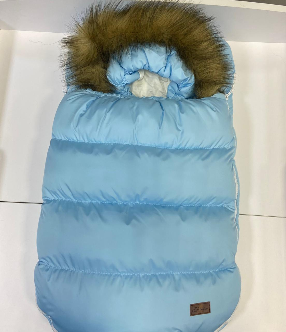 Комплект на выписку Конверт + комбинезон 62-68 (голубой)