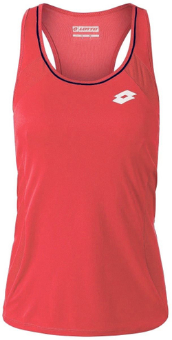 Топ теннисный Lotto Squadra W Tank PL - red flue