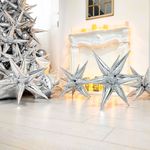 Шар (41''/104 см) Звезда, Составная, Серебро, 1 шт. в упак.