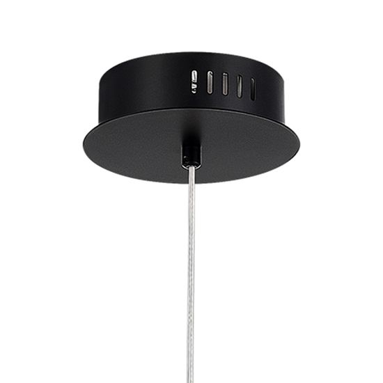 SL6130.403.06 Светильник подвесной ST-Luce Черный/Белый, Дымчатый LED 1*8W 3000K ICE