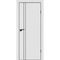 Купить Межкомнатная дверь ПЭТ P-20 белый матовый кромка ABS чёрная глухая