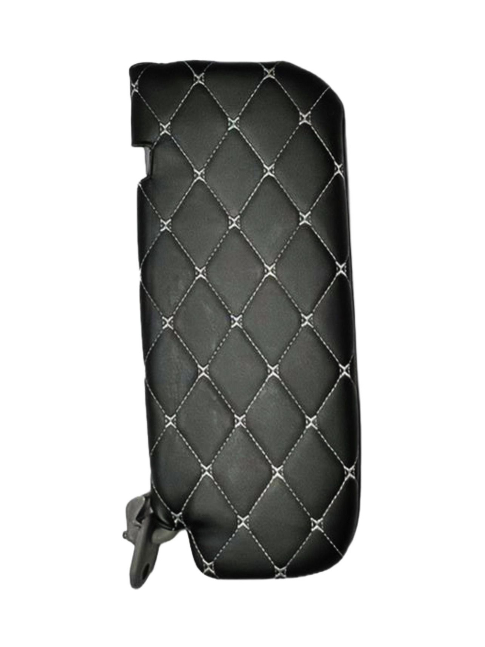 Чехлы на козырьки Kia Rio, Hyundai Solaris (2011-2017) белая нить Бабочка