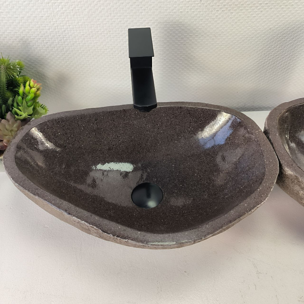 Раковина из речного камня ПАРА! RS-65485 49*33*15 0865