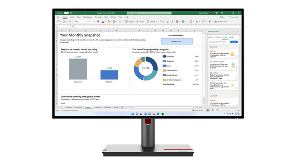Монитор 27" Lenovo ThinkVision P27h-30