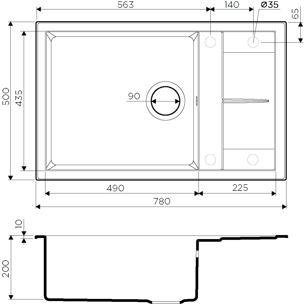 Кухонная мойка Omoikiri Sumi 78 LB-GR