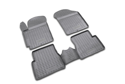Коврики Standard, в салон KIA Picanto 2004-2011, 4 шт. (полиуретан, чёрные) Element.NLC.25.08.210