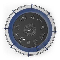 Батут UNIX Line SUPREME GAME 12 ft (blue)