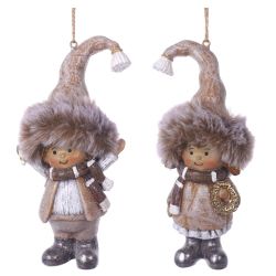 GAEM Фигурка декоративная подвесная "Дети", L6 W5 H13 см, 2в.