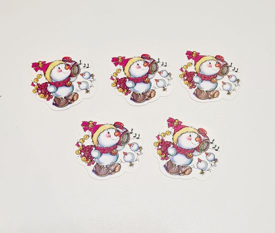 Новогодние малышки-открытки, (10 шт.)