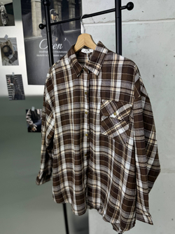 Рубашка женская арт. 11012 цвет "коричневый"