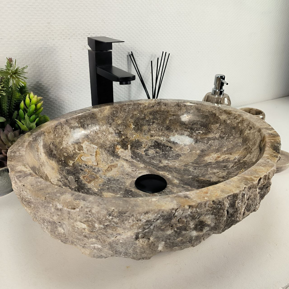 Раковина из оникса Erozy Grey EO-64400 51*42*15 0156