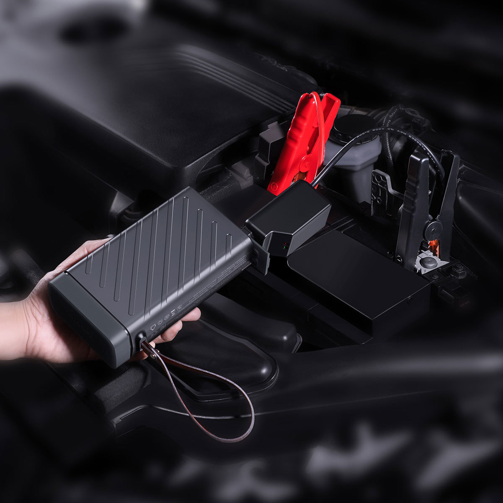 Пуско-зарядное устройство + Внешний аккумулятор Baseus Reboost Jump Starter 100W 16000mAh