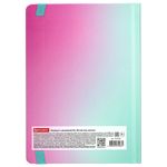 Блокнот с резинкой в клетку 96 л., А5 (145х203 мм), твердая обложка с фольгой, BRAUBERG, "Градиент", 113732