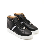 Кожаные кроссовки stripe Philipp Plein - черный(USC0232 PLE010N)