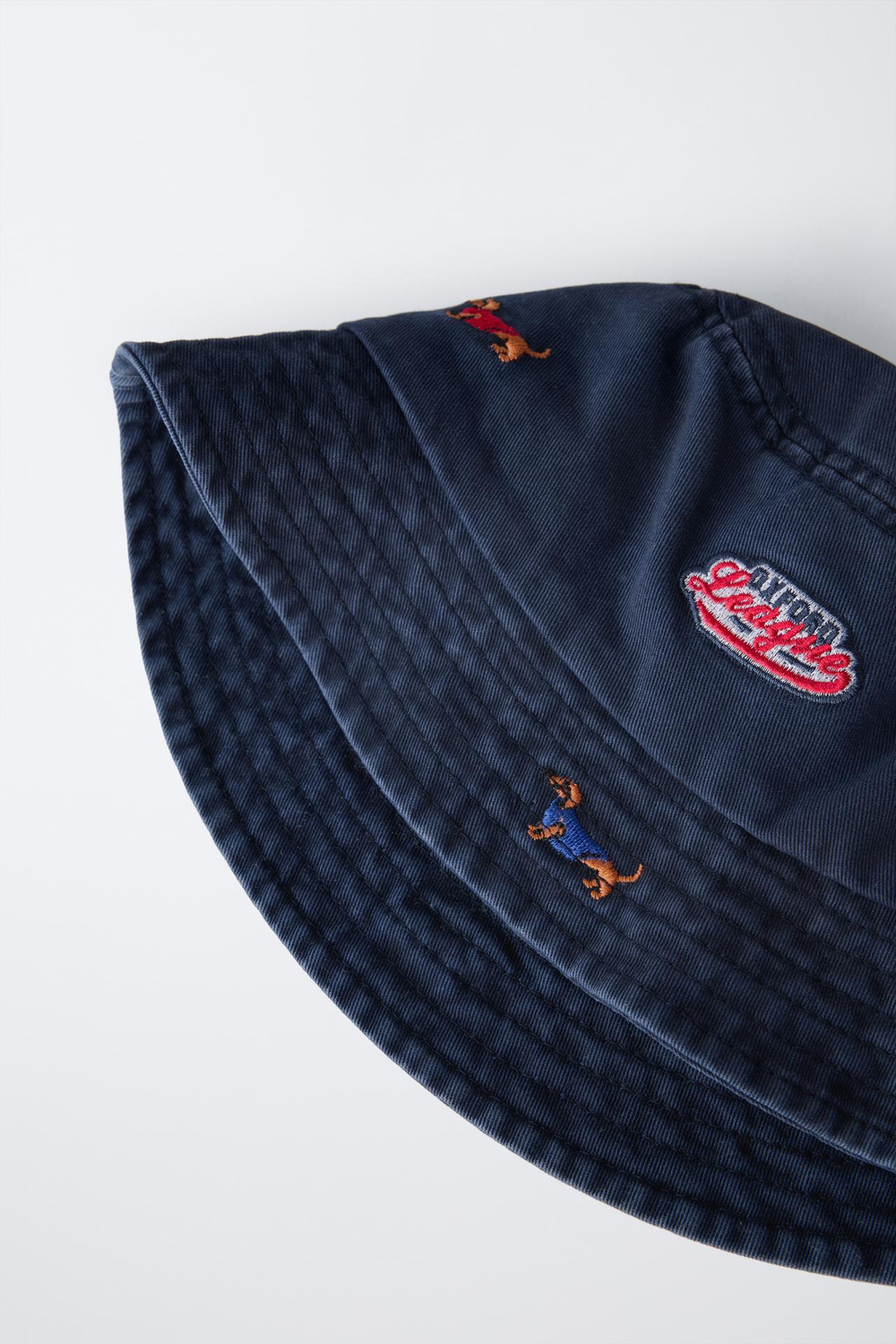 ZARA ПАНАМА С НАШИВКАМИ ОКСФОРД, СИНИЙ