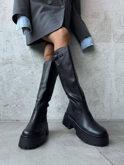 Сапоги из натуральной кожи Подклад :Натуральная шерсть