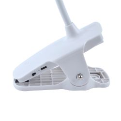 ULM-D605 4W-3000-6000K-DIM WHITE Светильник настольный светодиодный прищепка. Сенсорный выключатель. Диммер. Белый. TM Uniel