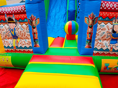 Надувная горка «Индиана ЭКСТРА», 7x4x6 м.