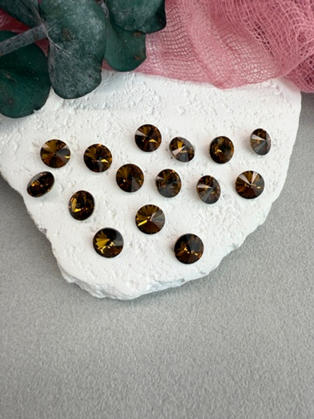 Риволь Rivoli 8 мм, Smoked topaz