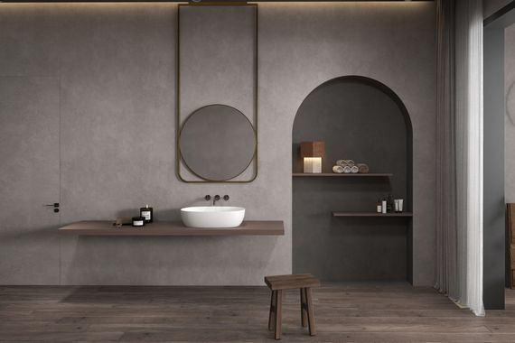 Раковина накладная ABBER Stein AS2633 белая матовая