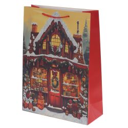 GAEM Пакет подарочный (бумага 210г/м2, блок 12шт), L18 W8,5 H23 см, 4в.