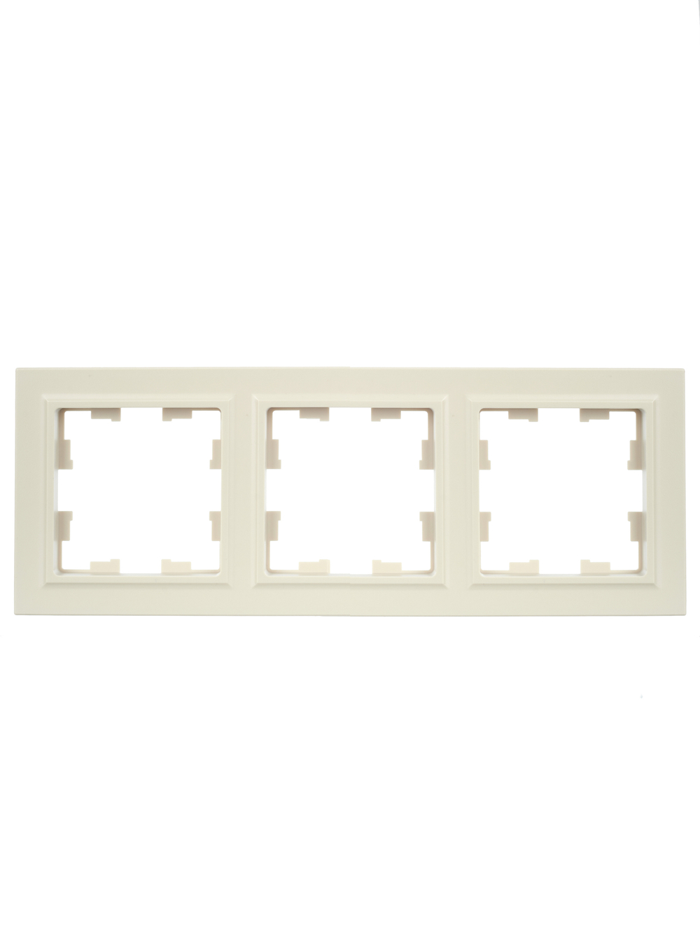 BRITE Рамка 3-местная РУ-3-БрКр бежевый IEK