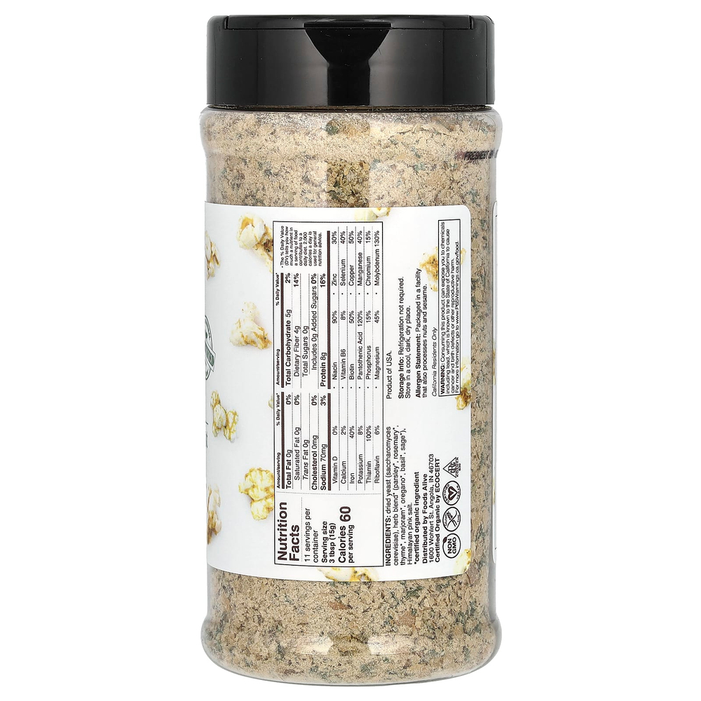 Foods Alive, пищевые дрожжи, пикантный, сырный вкус, 170 г (6 унций)