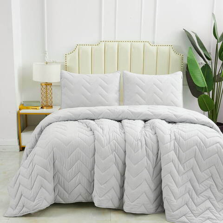 Покрывало 160х220 и наволочка 50х70 Sofi De MarkO Робби серое