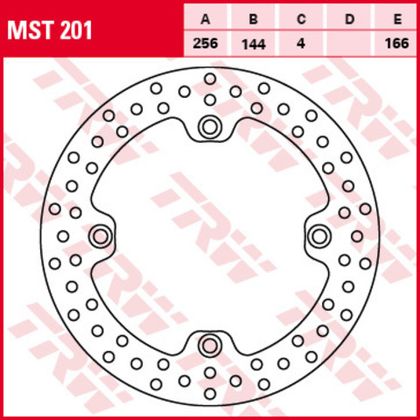 Диск тормозной TRW MST201