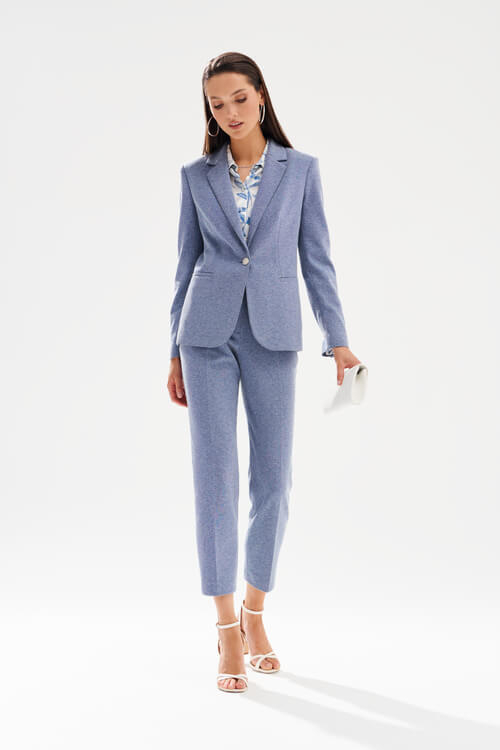 1973 Жакет женский (синий меланж)