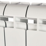 Радиатор алюминиевый STOUT Alpha 350 - 10 секции (подключение боковое, цвет белый)