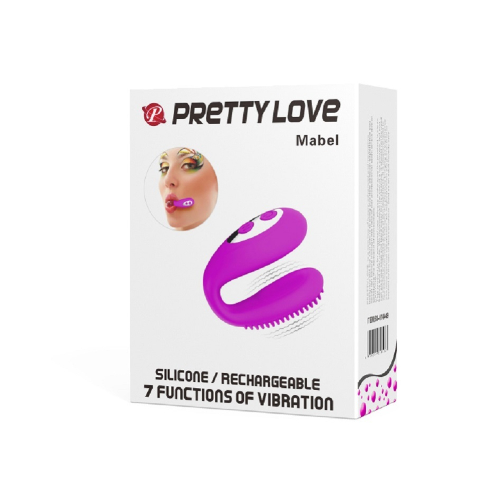 Вибронасадка для оральных ласк PrettyLove Mabel 7 режимов