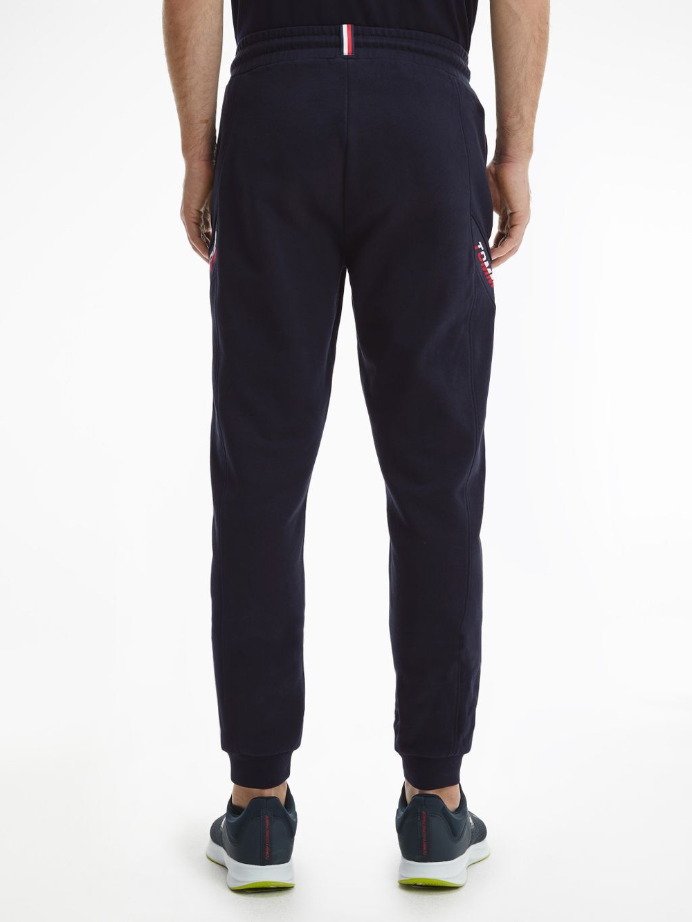 Мужские теннисные штаны Tommy Hilfiger Tape Pant - небесный