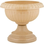 Вазон на ножке большой D 395 мм, песчаный кварц