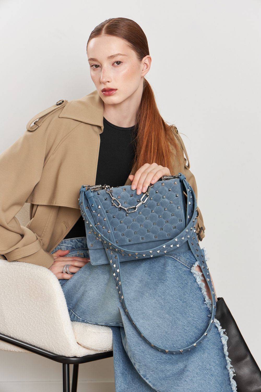 BAD GIRL LARGE BAG BLUE