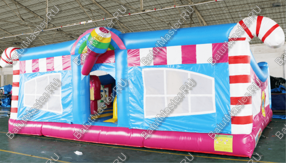 Коммерческий надувной батут "Мороженое" 8*6*4 м