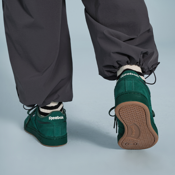 reebok CLUB C 85 Кроссовки для скейтбординга Низкие Зеленые Унисекс