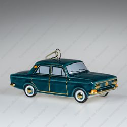 Фарфоровая ёлочная игрушка автомобиль 412