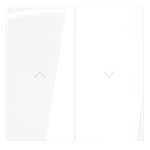 Клавиши для выключателя жалюзи, S70 (белый глянцевый)