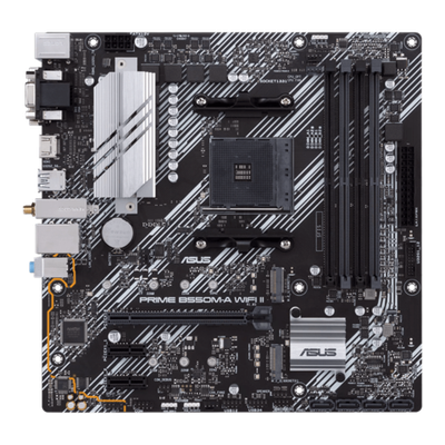 Материнская плата ASUS PRIME B550M-A WIFI II AM4 4xDDR4 4xSATA3 RAID 2xM.2 VGA HDMI DVI mATX