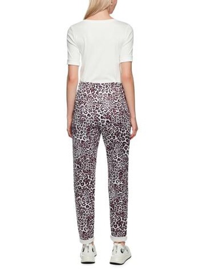 Marc Cain Брюки с анималистичным принтом