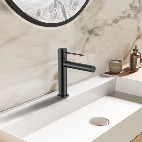 Смеситель для раковины Vincea Aspire VBF-4AS01MB, черный матовый