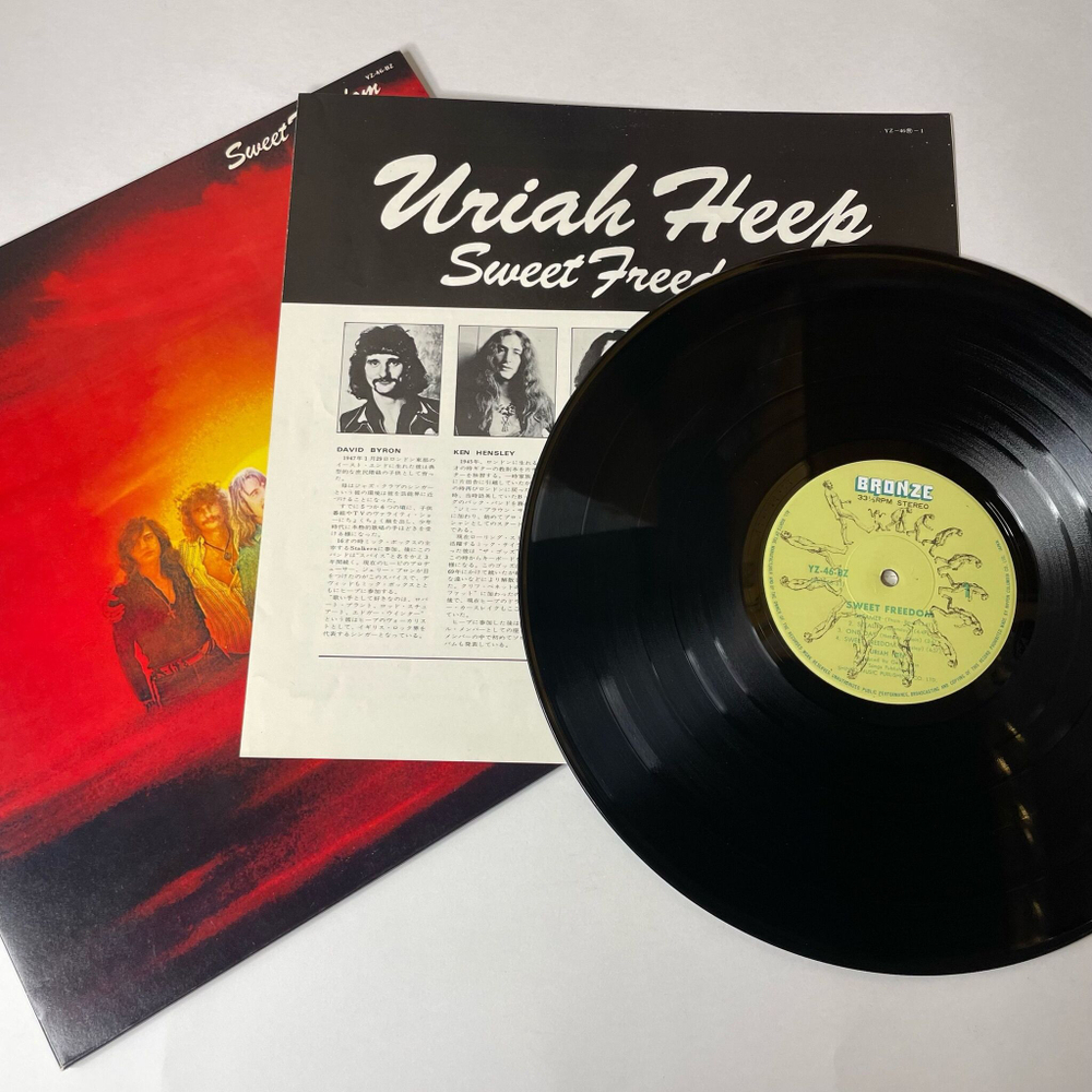 Винтажная виниловая пластинка LP Uriah Heep Sweet Freedom (Japan 1973) (No Obi) Seven Stars