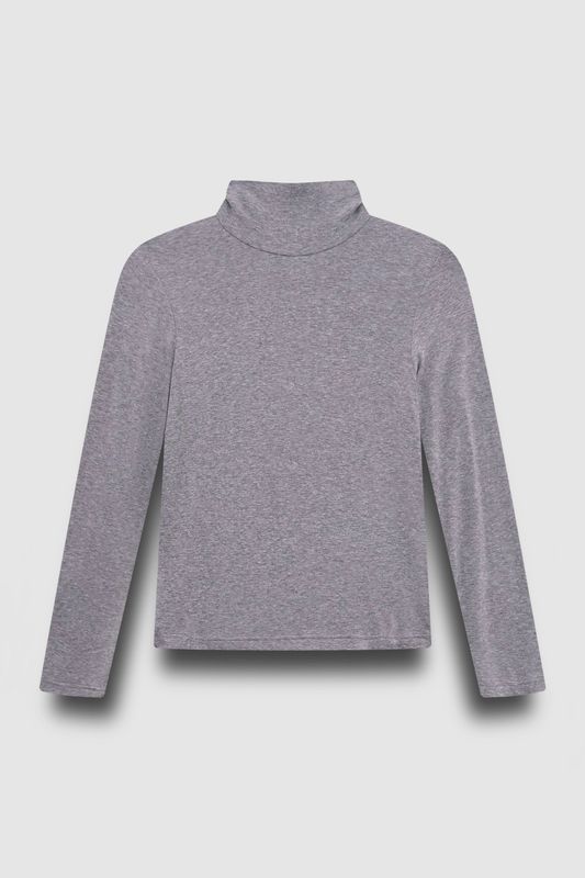 Водолазка с шерстью мериноса, светло-серый
