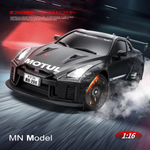 Радиоуправляемый дрифт-автомобиль MN268 GTR R35 1:16 черный