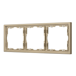 Рамка пластиковая FRM-NOBE-SFPL-3-GD (Arlight, -) 054221