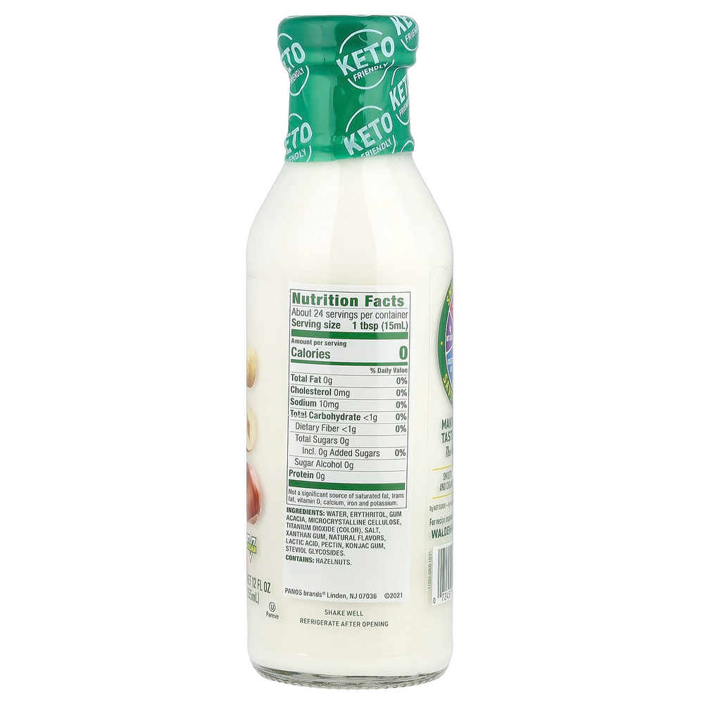 Walden Farms, Кофейные сливки, фундук, 355 мл (12 жидк. унц.)